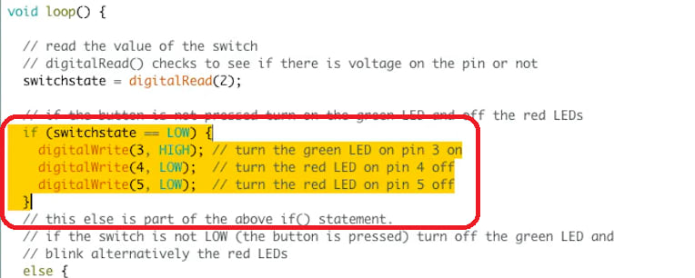 statement to execute code