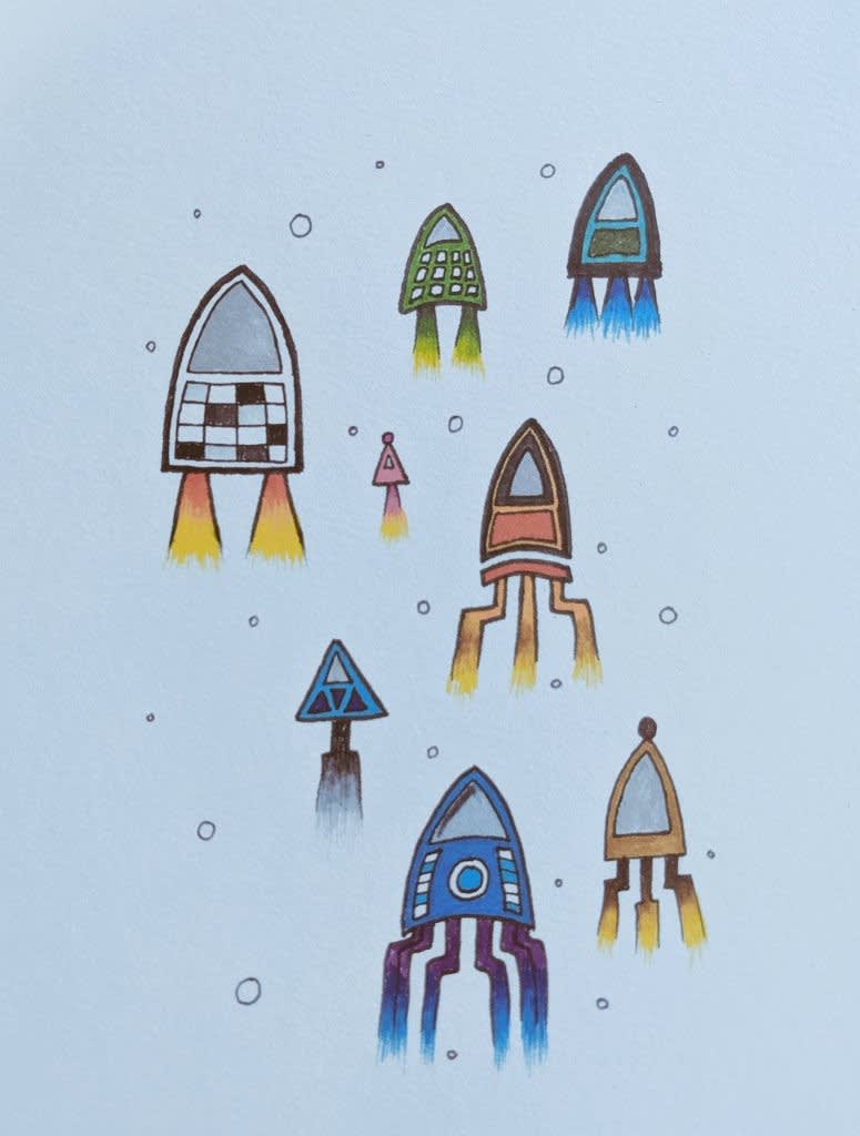 Logic Gates as Rockets by Saar Drimer - Credit @Boldport