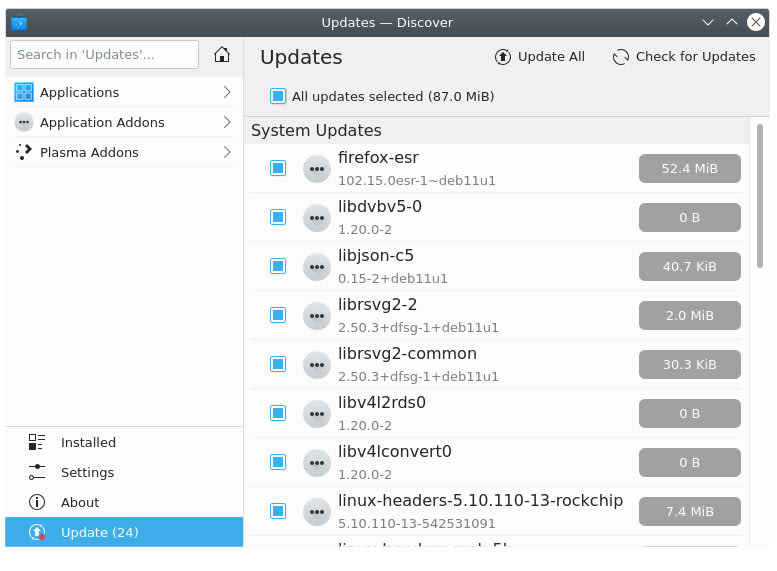 Updates