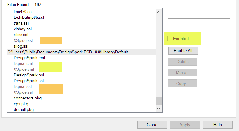 Enhancing library by disabling any components libraries not needed