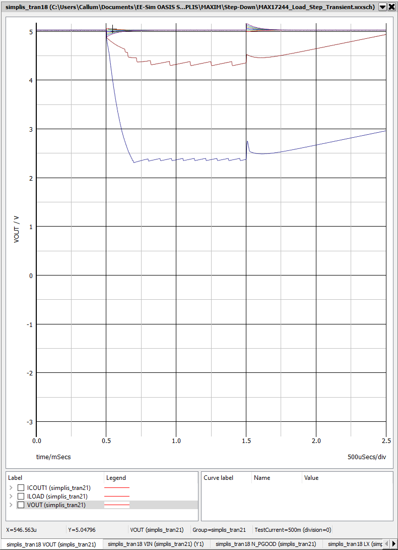 ee-sim oasis simulator waveform output