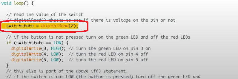 loop section of code