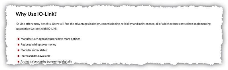 Why use IO-Link