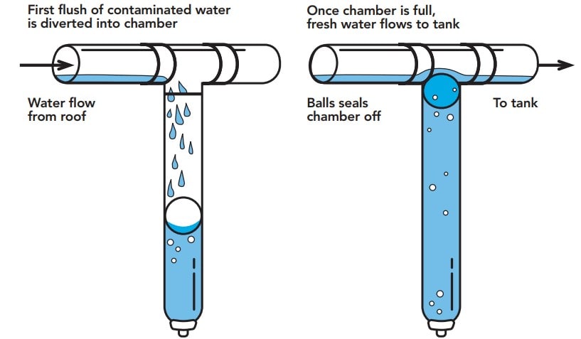 Automated first flush device