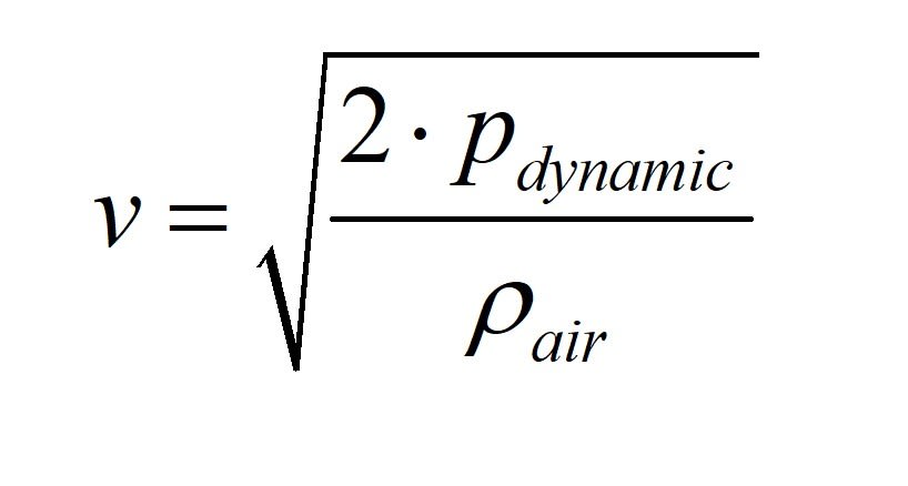 Bernoulli's equation, where v equals