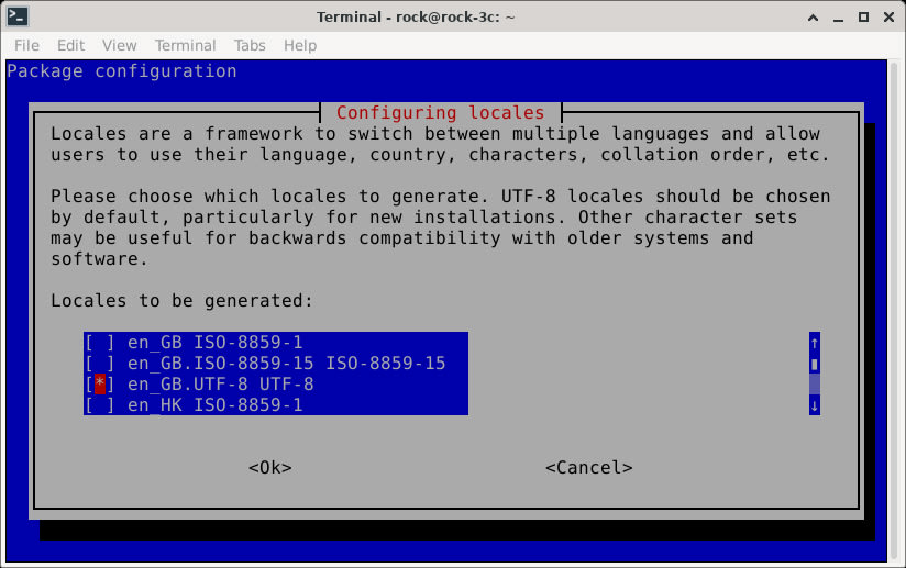 Change Language Screen