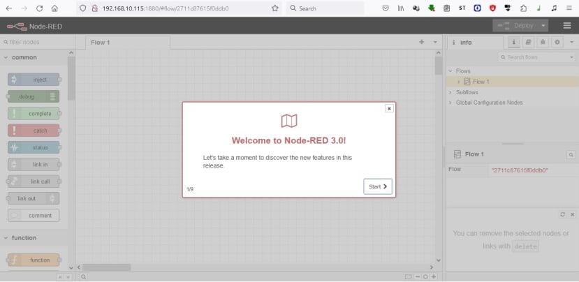 Node-RED Screen