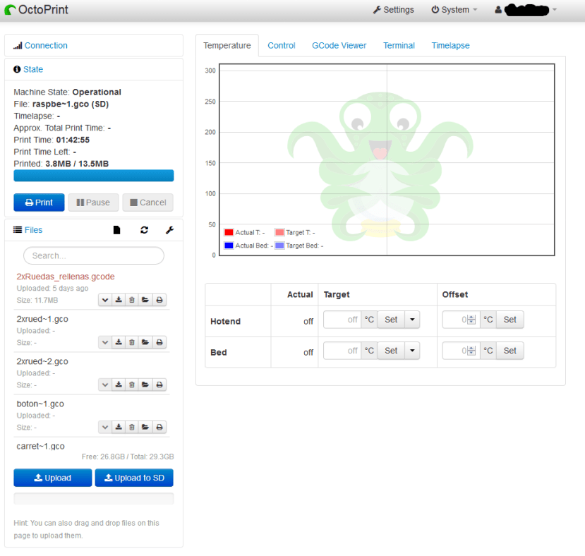 3D Printer using OctoPrint & Raspberry Pi | OctoPi | DesignSpark