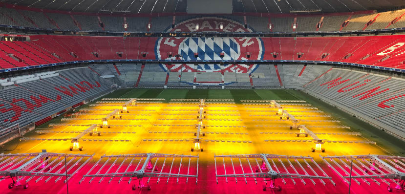 Allianz Arena pitch LEDs