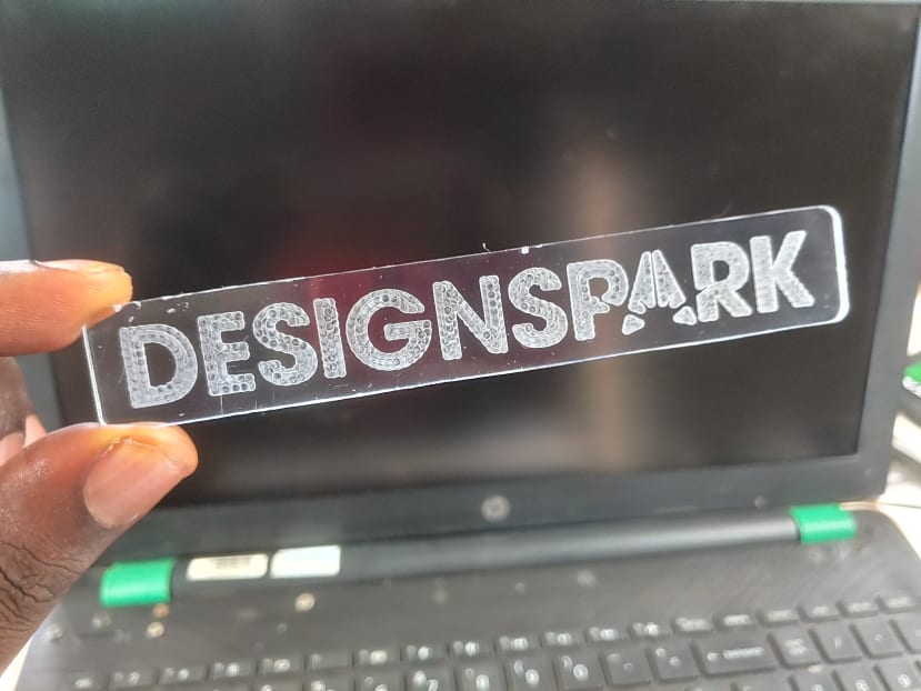 DesignSpark Logo engraved