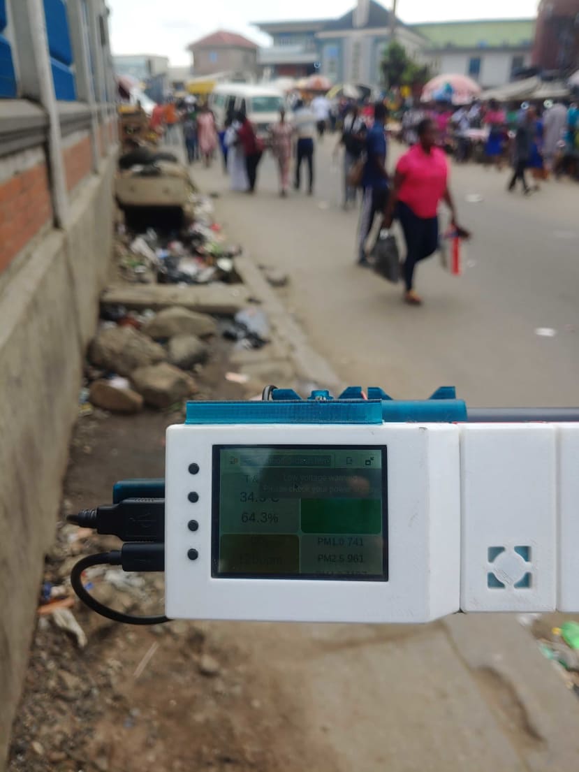 ESDK - Mobile Air Quality Logger on the streets of Lagos