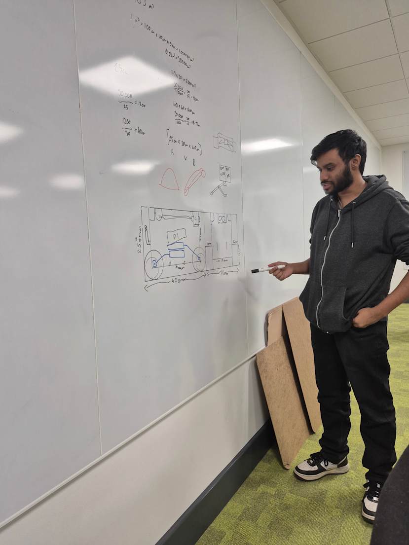 Designing at a white board