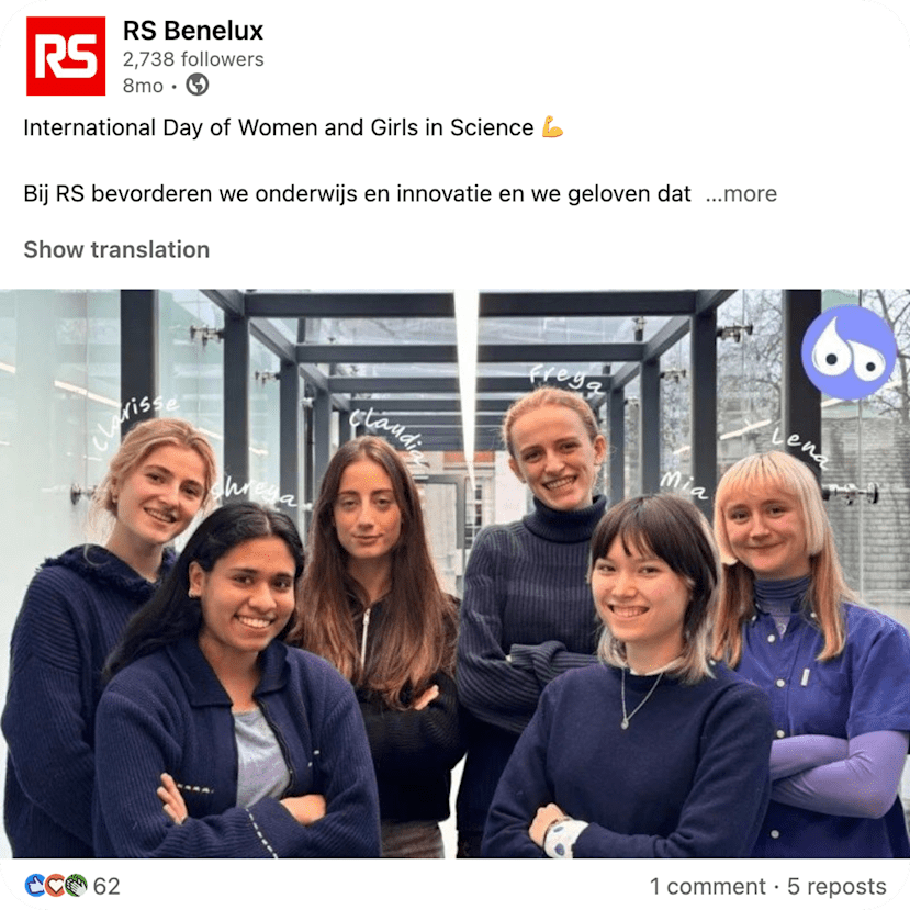 International Day of Women and Girls in Science Social Post