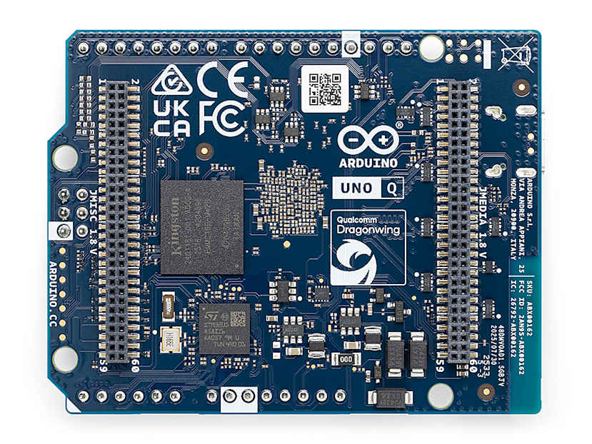 Back view of the Arduino UNO Q