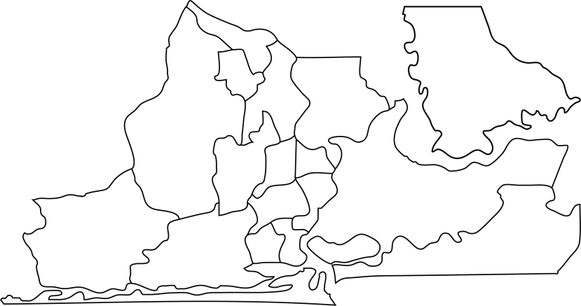 vector outline of Largos Map