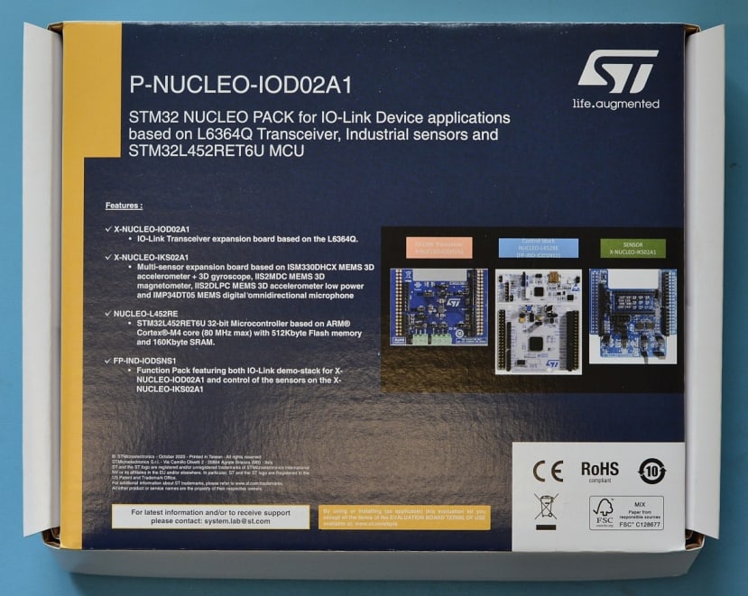 Un-boxing the IO-Link, the STMicroelectronics evaluation kit