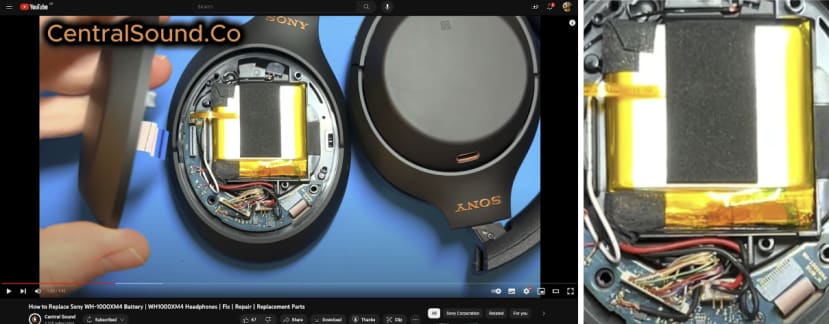 Teardown of Sony Headphones