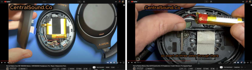 CentralSound teardown of Sony and Bose headphones