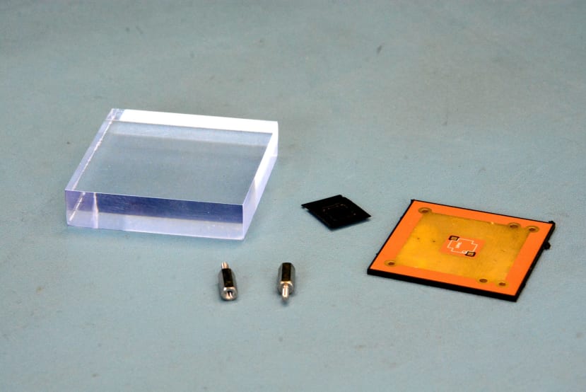 Main components for the detector assembly