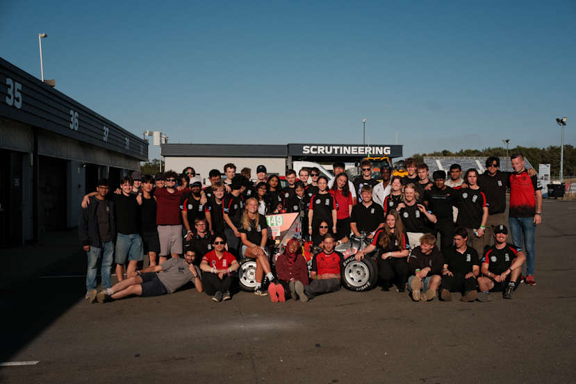 Team outside scrutineering
