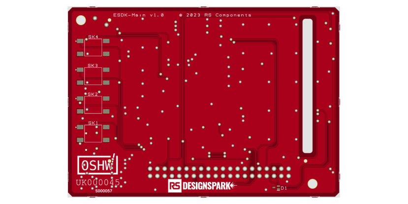 ESDK Main board with OSHWA Certification mark