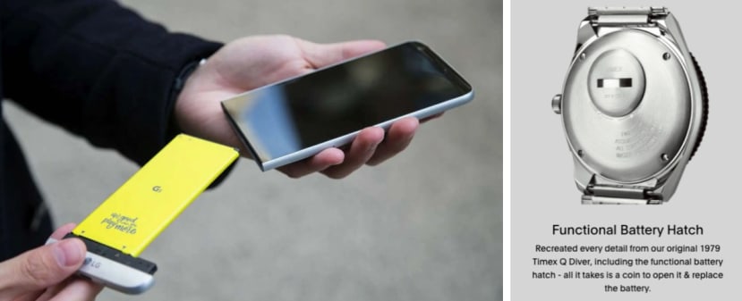 Smartphone with removable battery