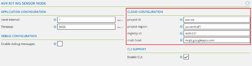 Google cloud platform configuration