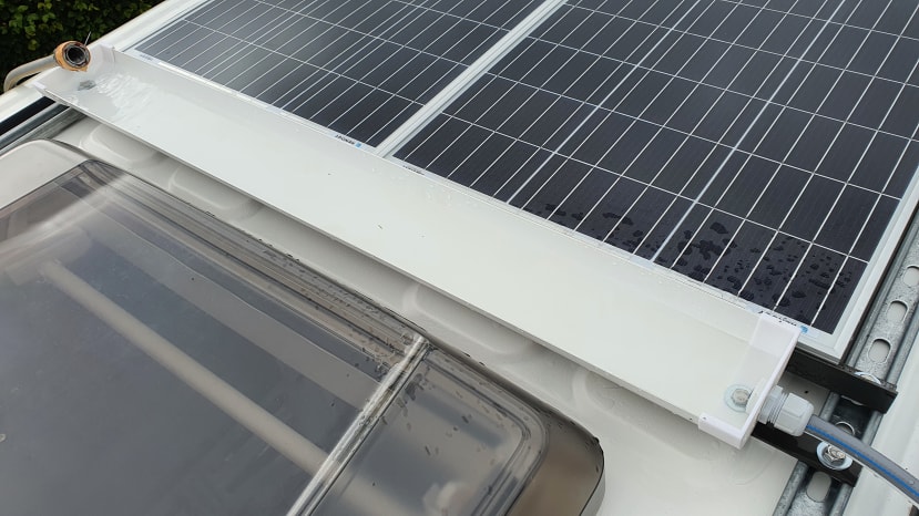 Simulating rainwater with a hose