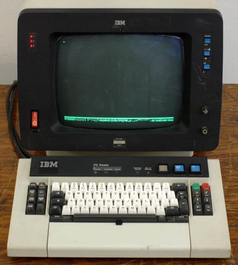 An IBM 3279 Display