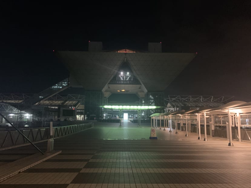 前日の展示会場