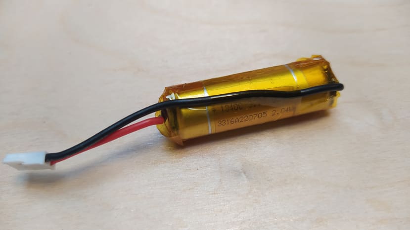 LiPo Battery with Connector fitted