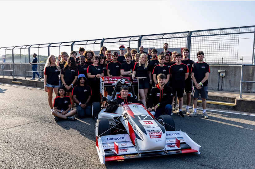 UWE Formula Student team with car