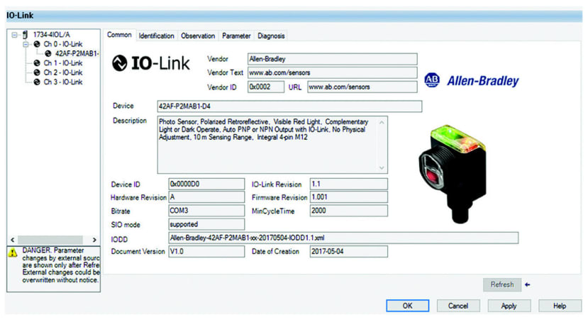 IO-Link add-on profile