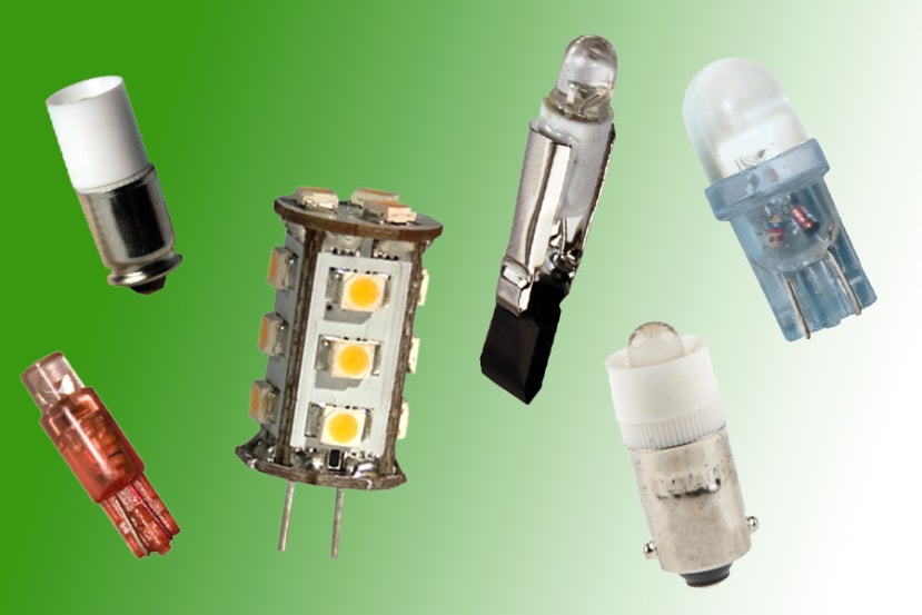 Various styles of LED Indicator Lamps