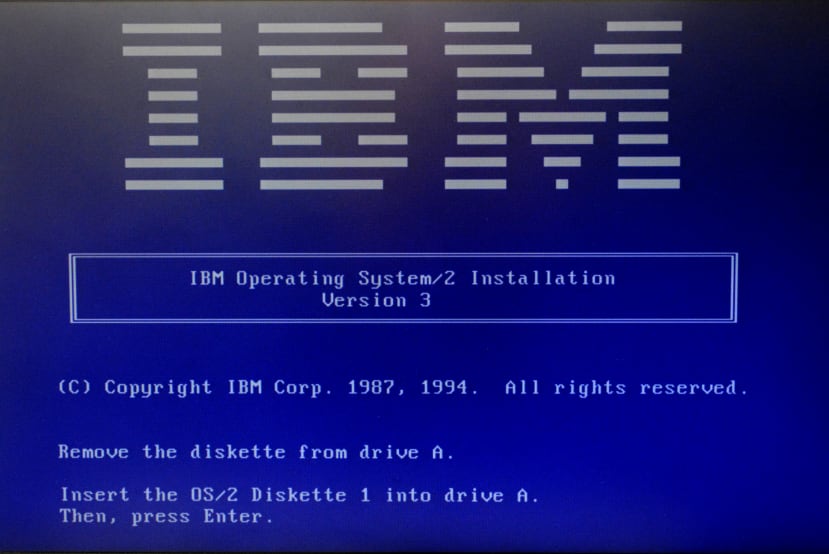 OS/2 Install Screen