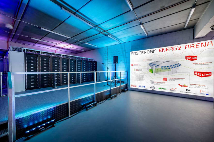 The Johan Cruijff Arena has developed the largest European energy storage system in a commercial building