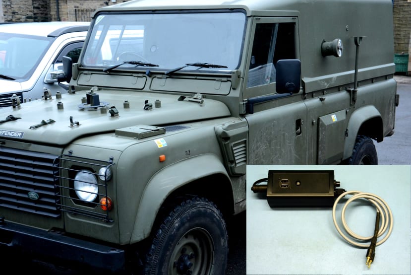 Power supply for a Land Rover Defender