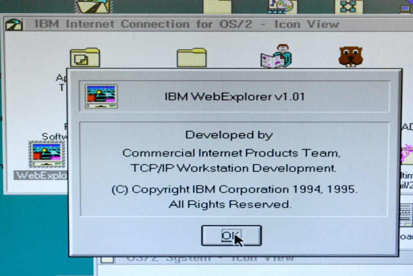 IBM WebExplorer Splash screen