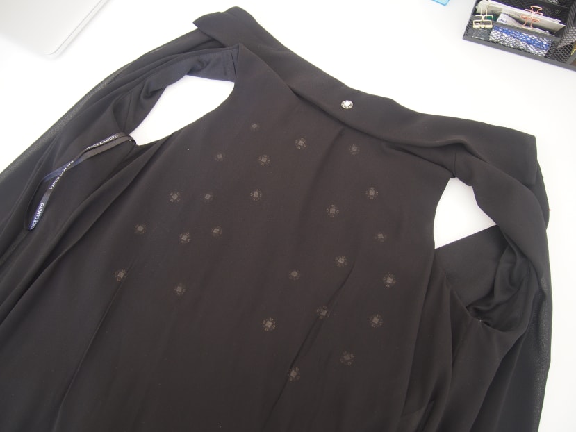 neopixels positioned under sheer fabric