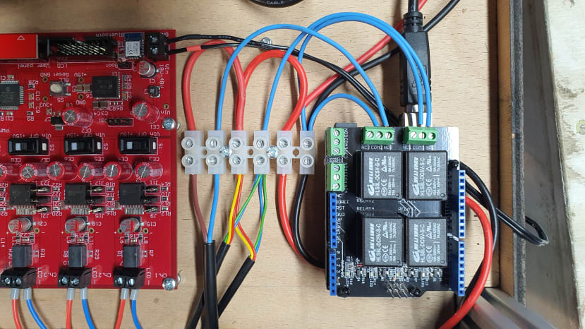 Assembling the relay board and switchgear