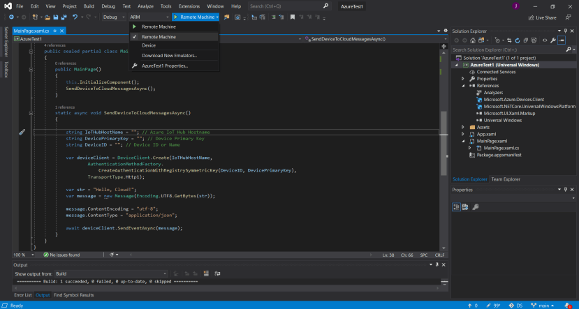 Visual Studio - Build the project