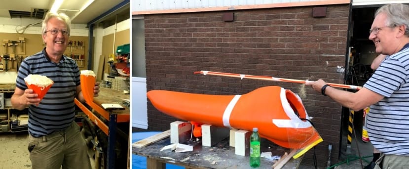 Adding Expanding Foam to the Boat