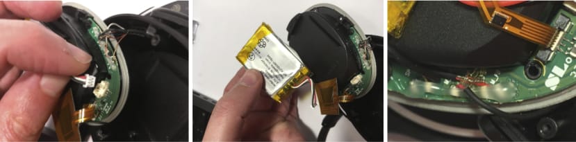 unplug battery from PCB