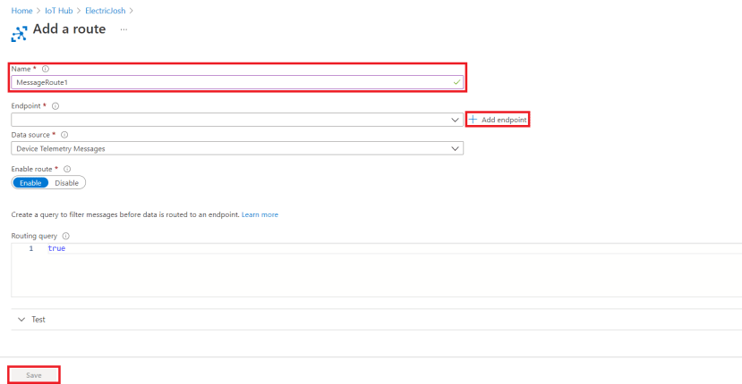 Message Routing - Building a ne route for incoming data