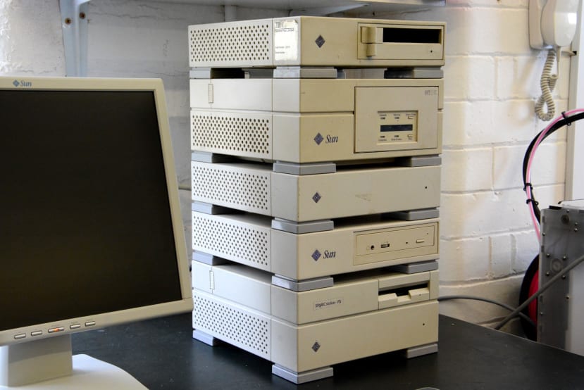 The collection includes a number of additional SCSI expansion units