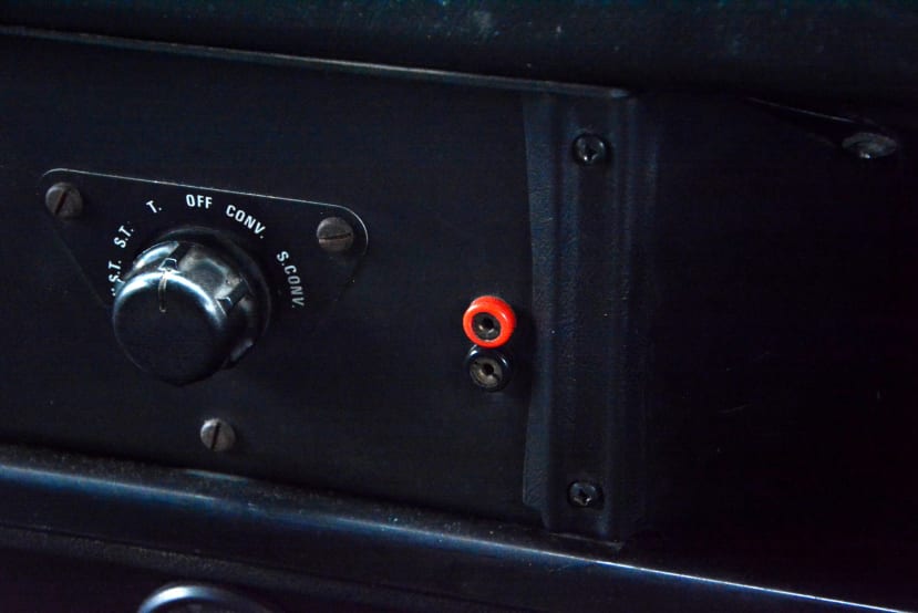 2-pin Lucas auxiliary power socket fitted to the dash