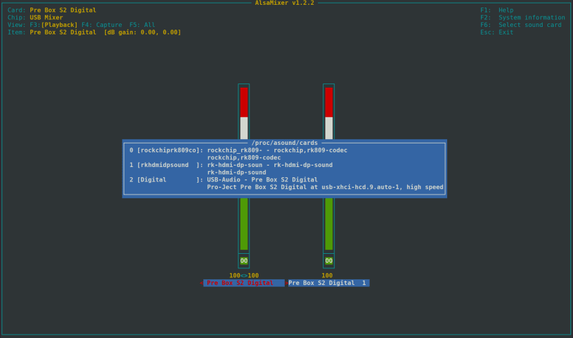 Displaying third audio device, Card 2