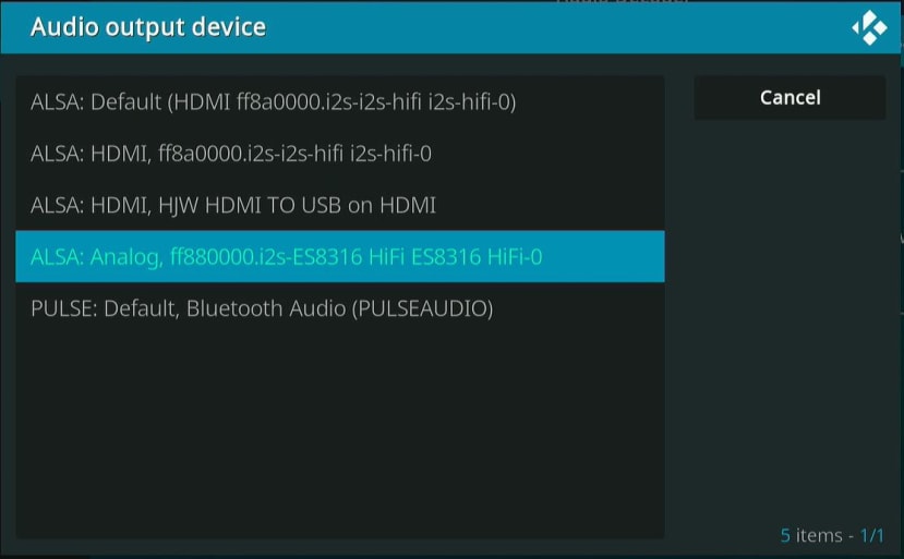 Audio Output