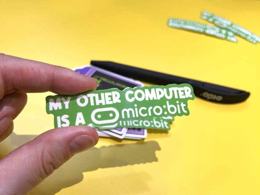 My other computer is a micro:bit sticker