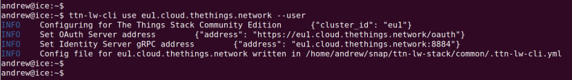 Output of CLI